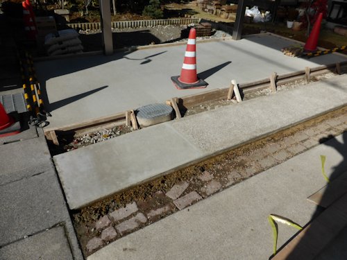 土間コンクリートのリフォーム。