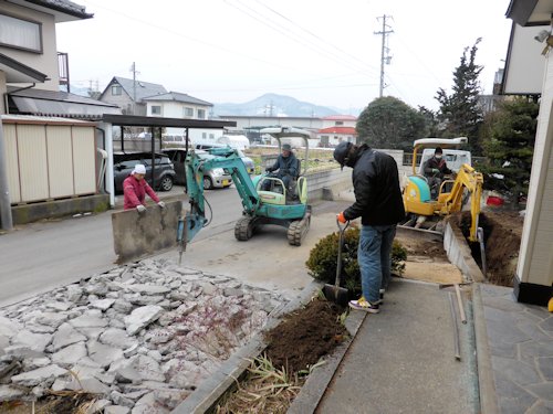 リフォーム施工中。