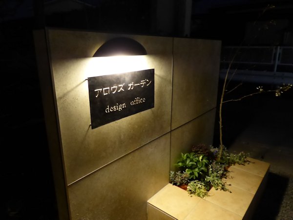 ガーデンライティング、ピンクのジューンベリー。