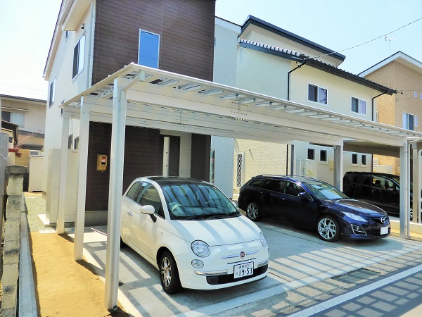 3台用積雪カーポート。