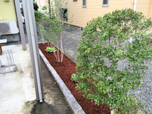 木製フェンスのリニューアル。