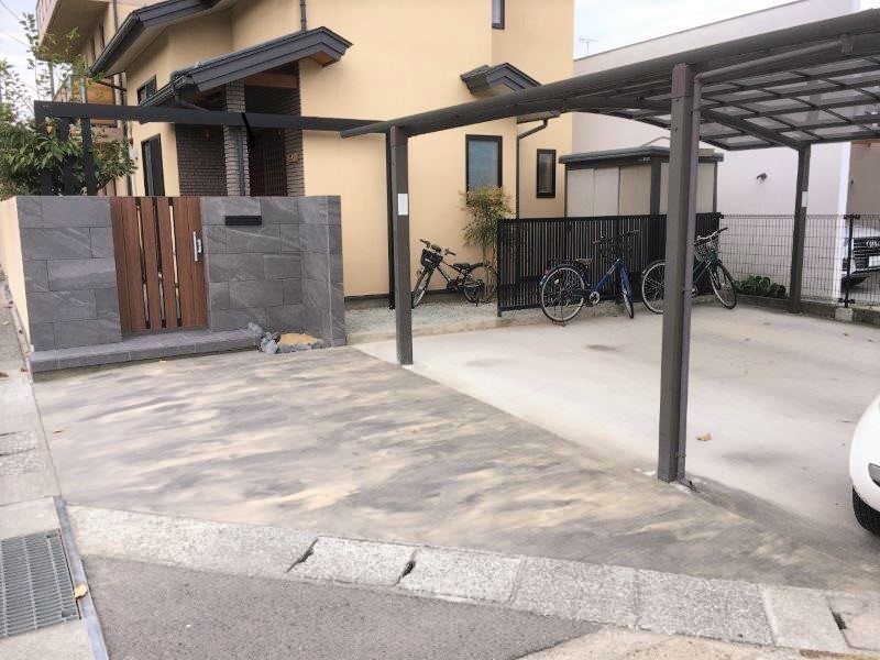 門周りのリニューアル。