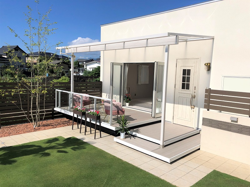 リゾートガーデンのドローン撮影。