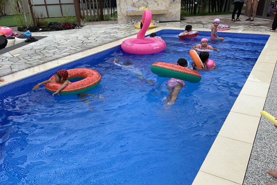 今年もプールを開放いたします！