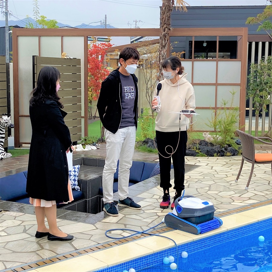 当展示場でSBCラジオの収録を行いました！