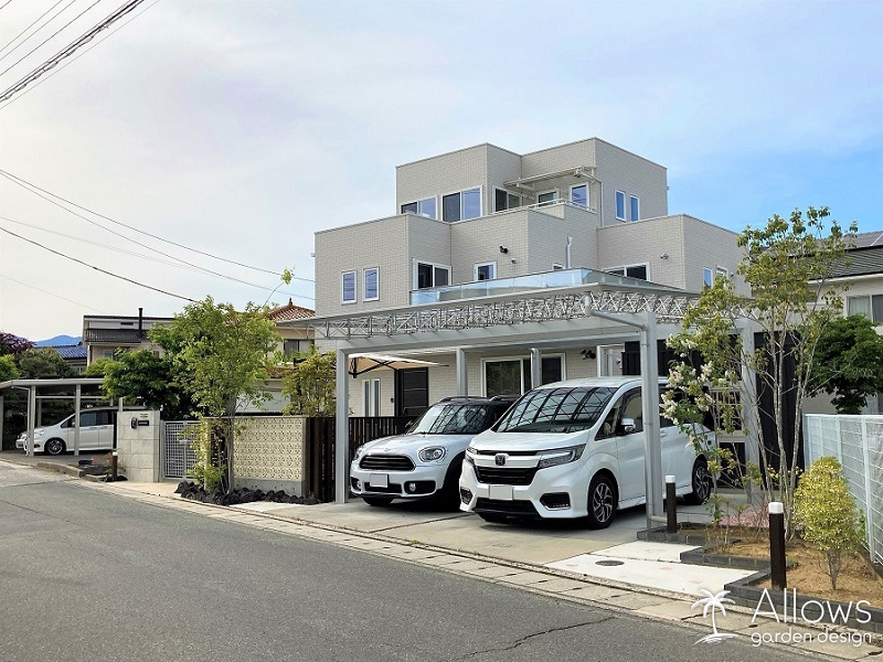 リゾートを感じるファサード