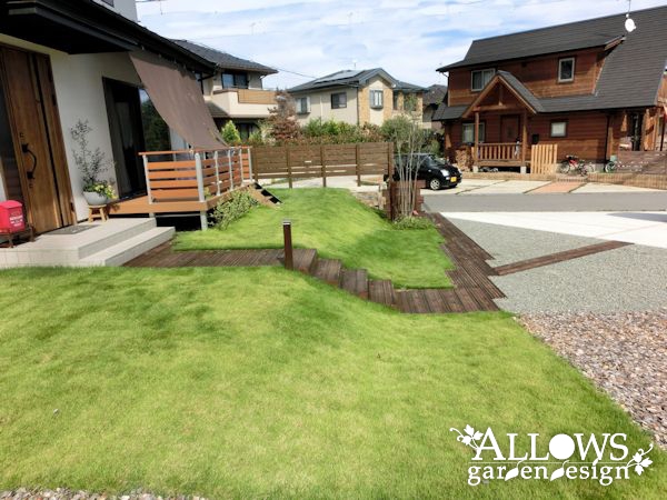 自然素材を活かしたナチュラルガーデン