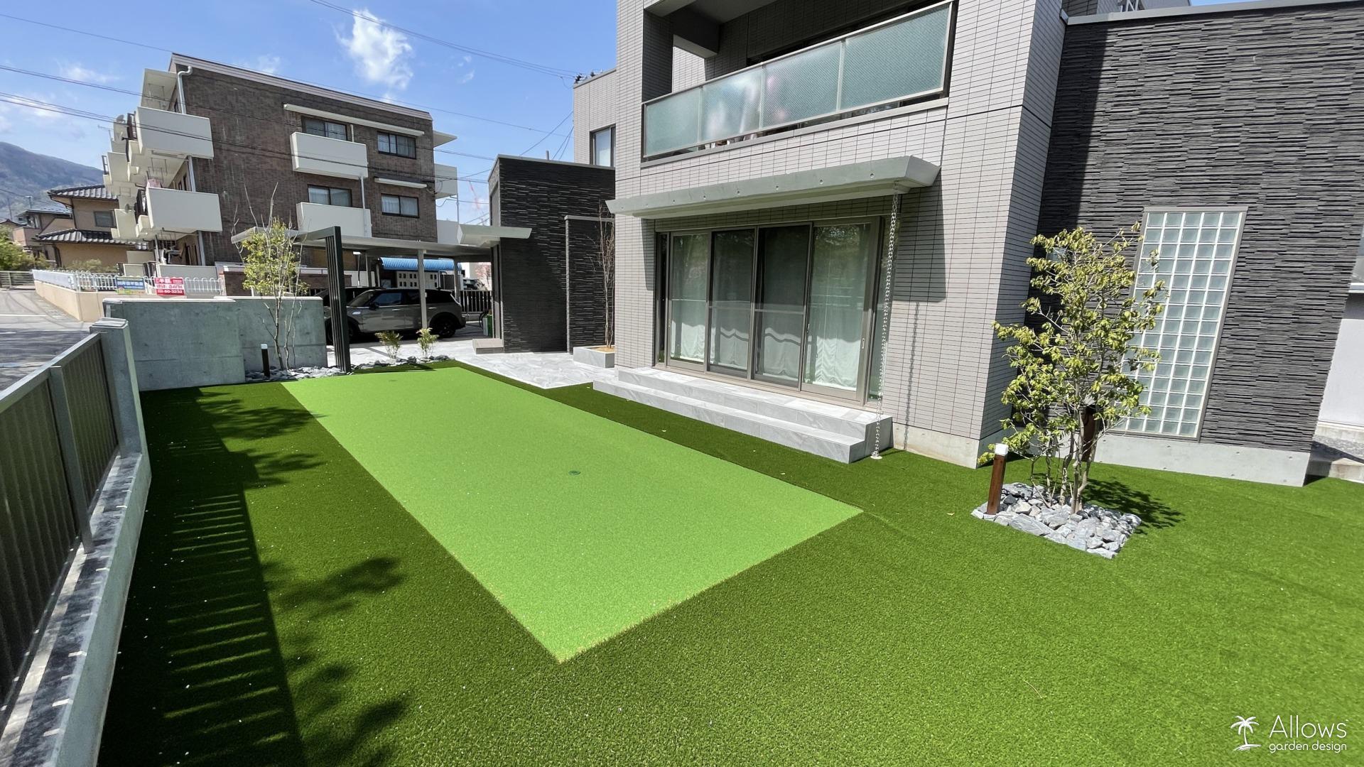 人工芝のローメンテナンスガーデン
