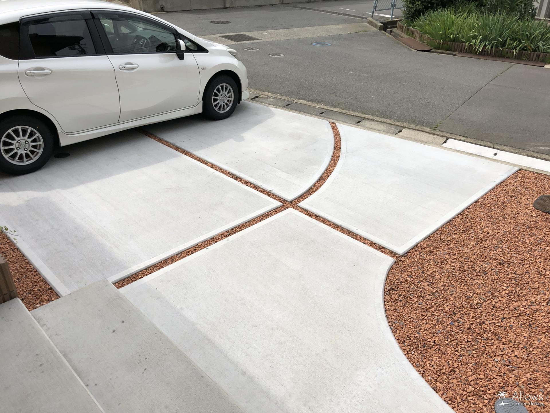 アールラインのコンクリート