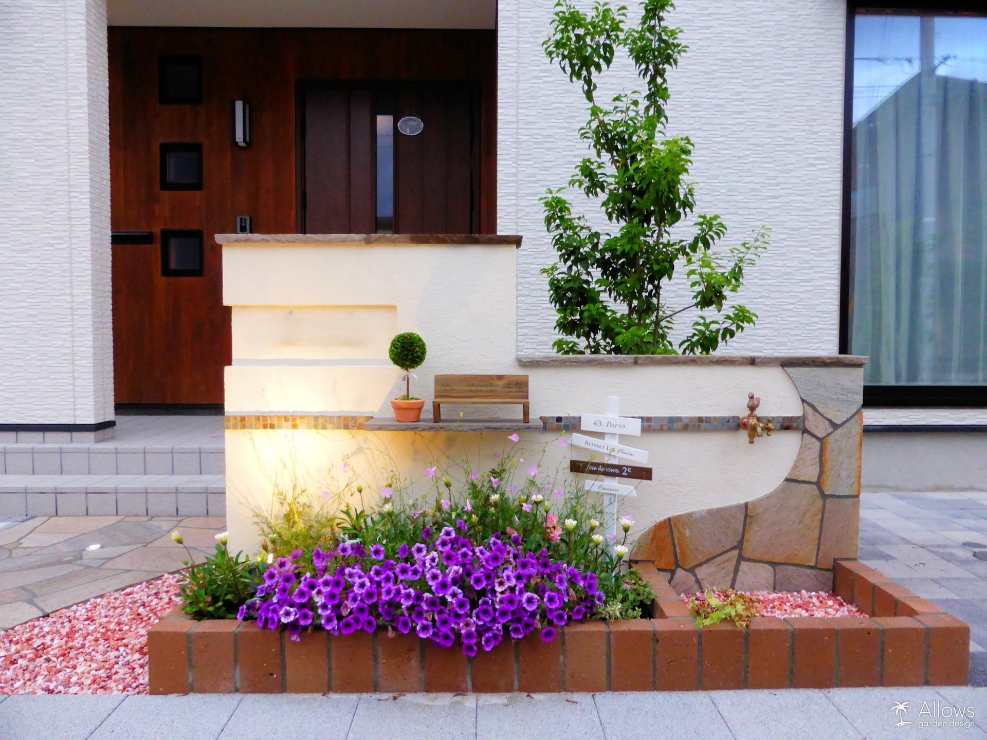 水栓と一体型門袖