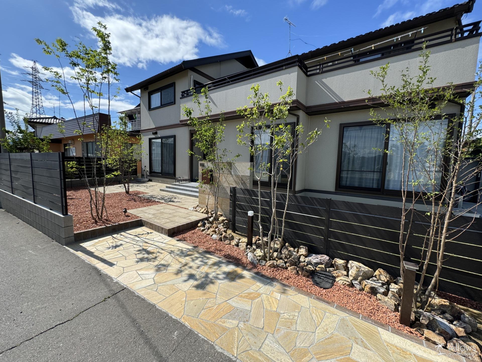 石張り(イエロー)アプローチ