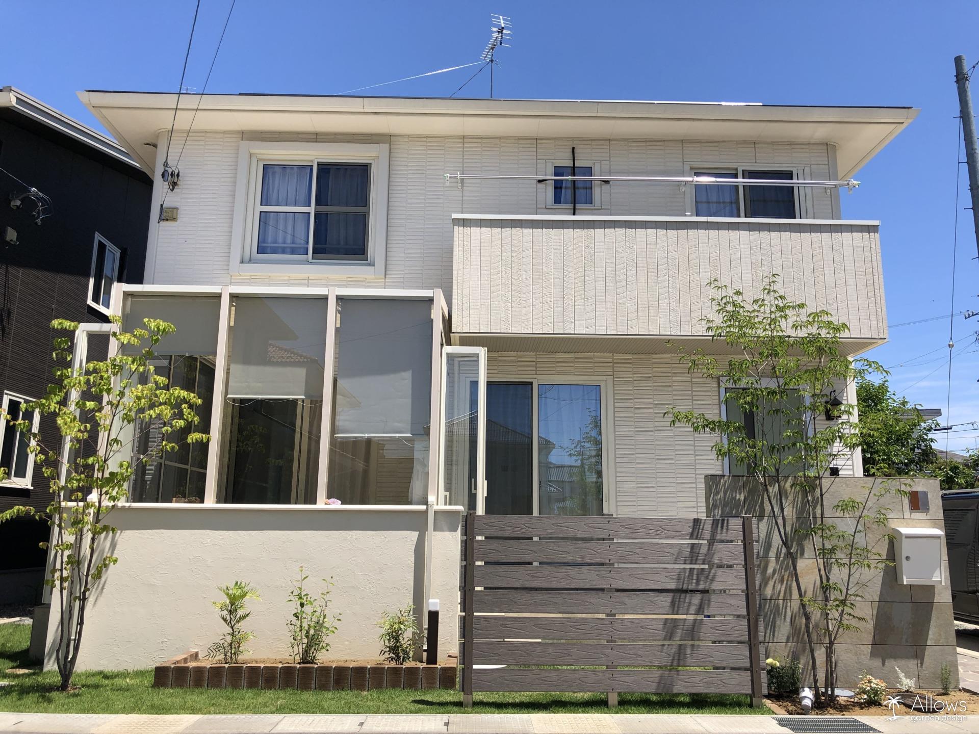 ココマ腰壁タイプ×タイルテラス