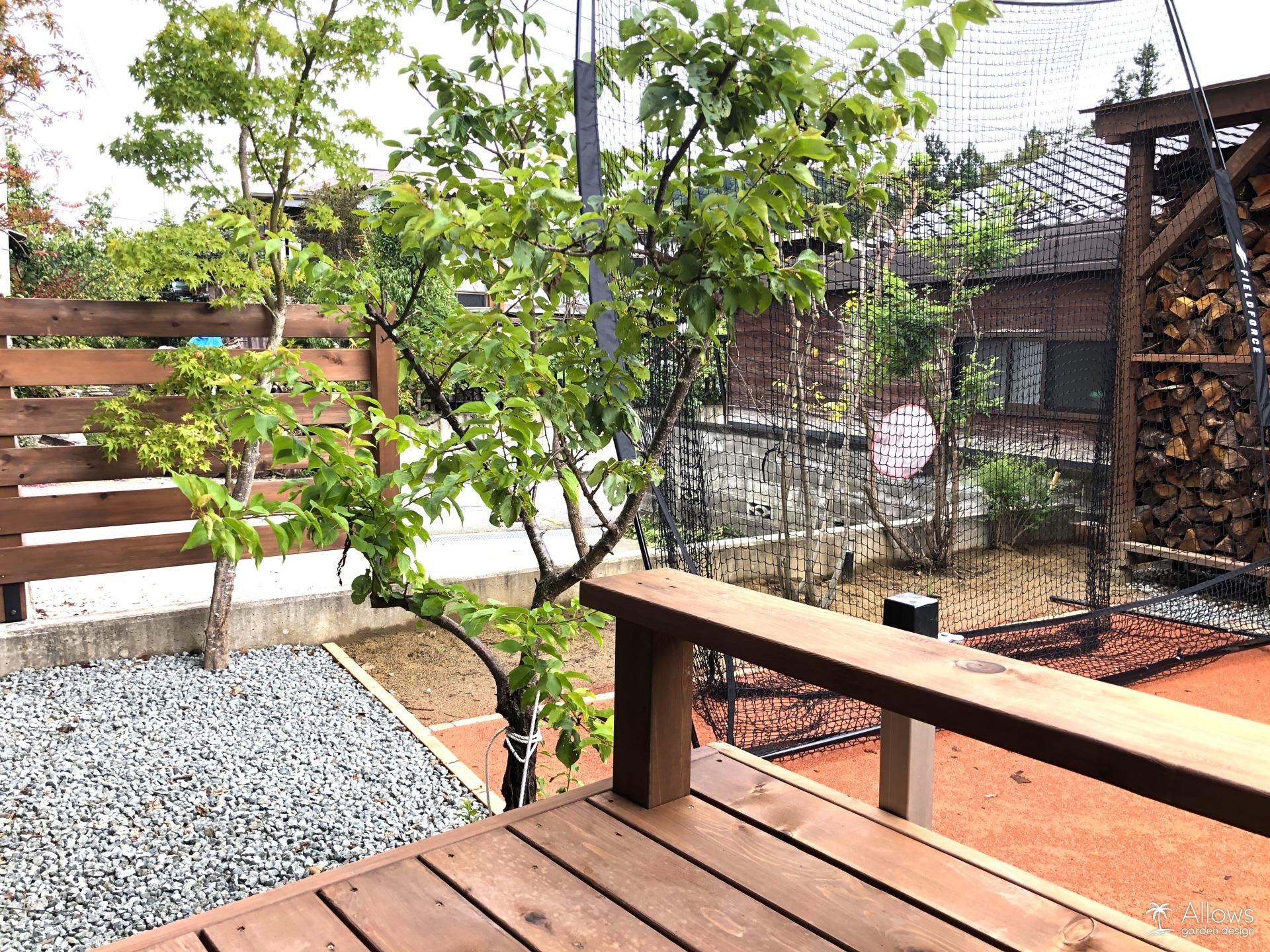 レッドシダー製ウッドデッキ