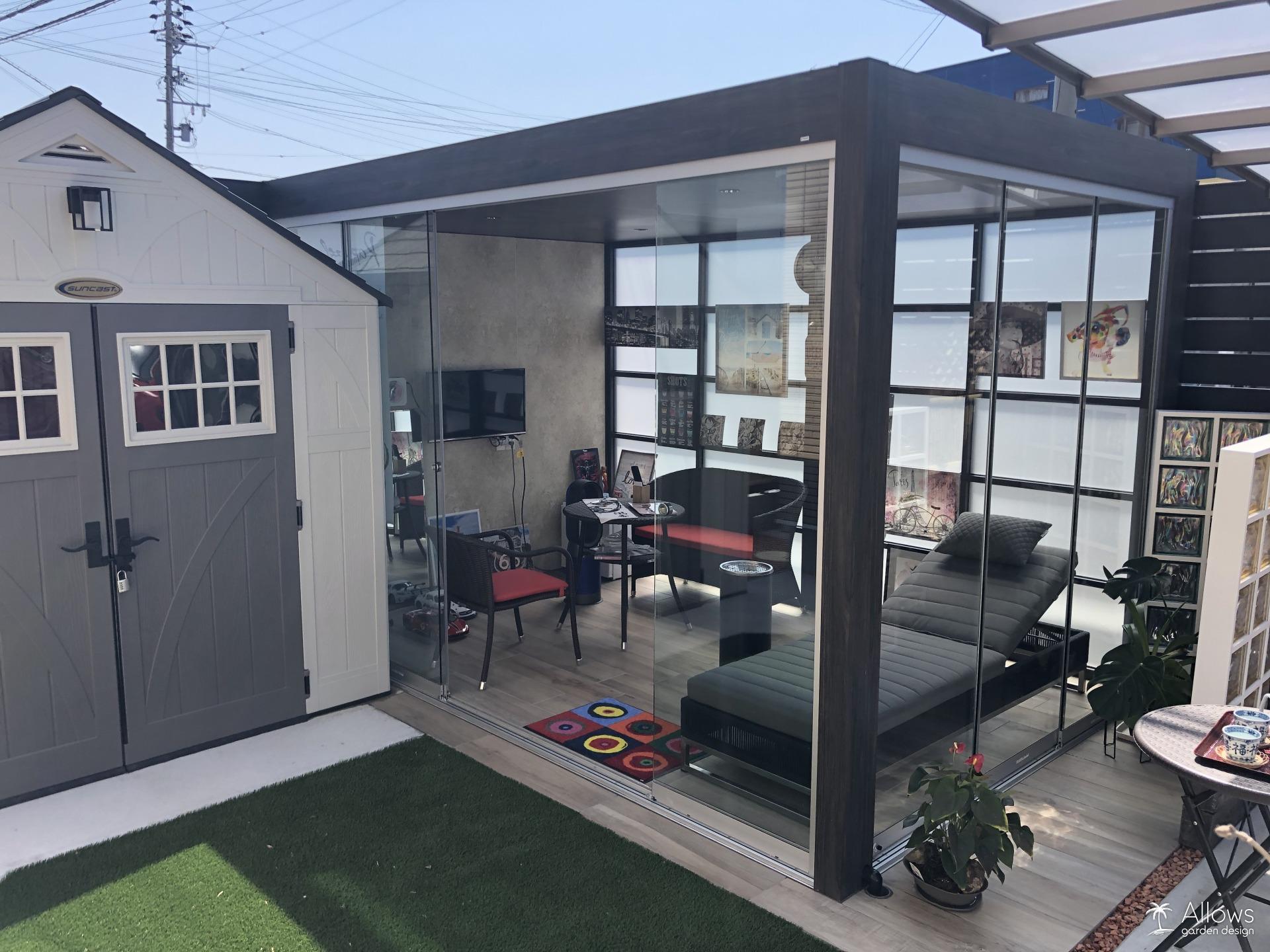 趣味の部屋　オールグラスポーチ