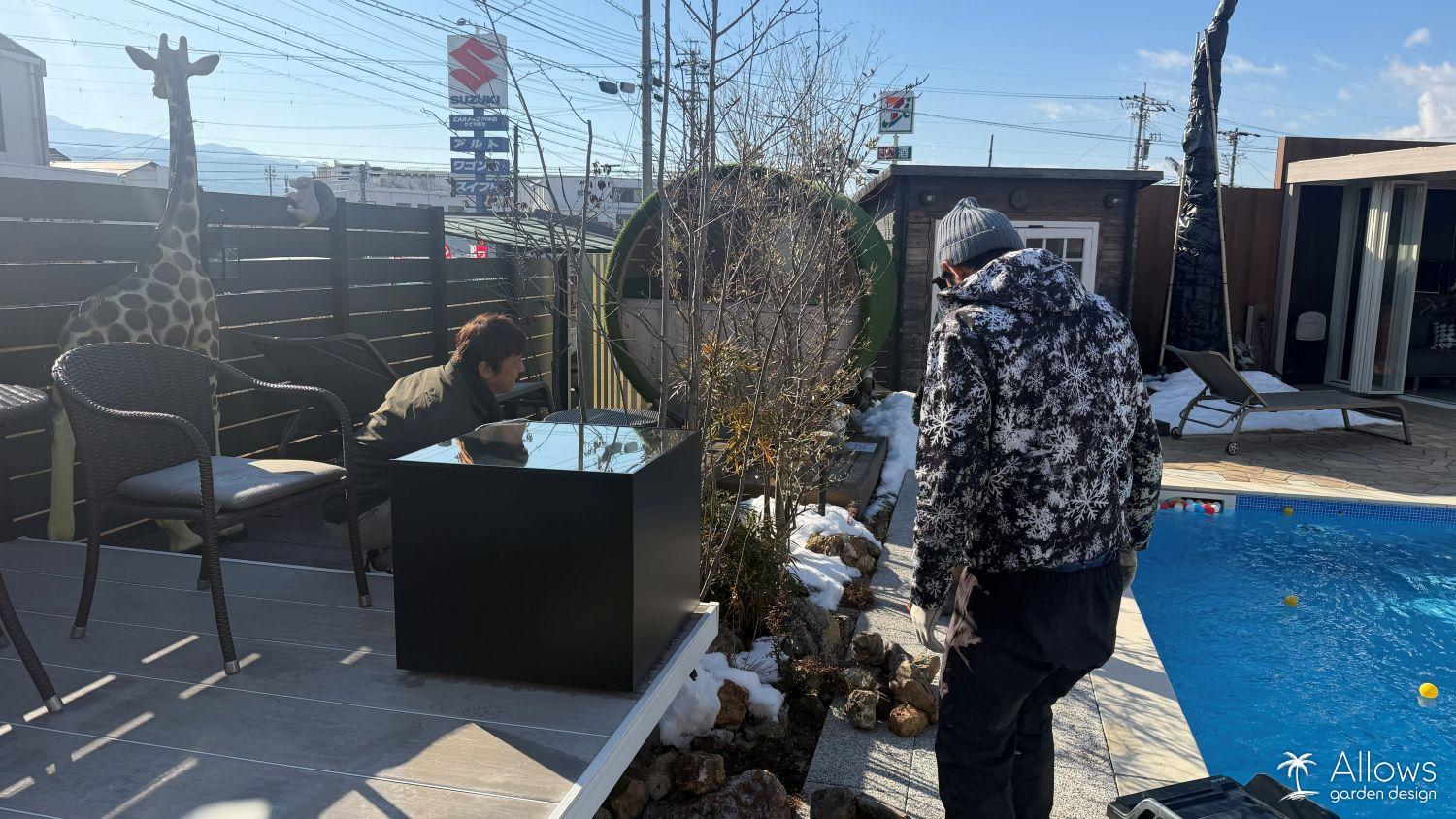 当社の展示場をメンテナンスいたしました。