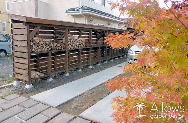 レッドシダー製薪置場