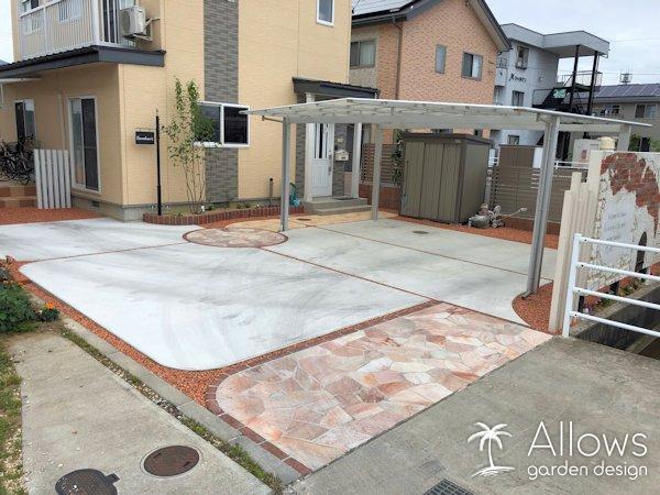 天然石乱張り（ピンク）